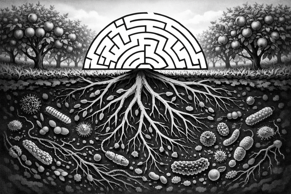 Soil revitalization with microbiological preparations in organic apple production